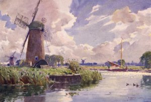 Moulins à vent sur la Thurne, Norfolk