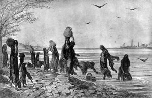 Femmes fellahs au bord du Nil, 1872 - Alfred Henri Darjou