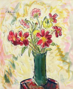 Fleurs dans un vase vert - Alfred Henry Maurer