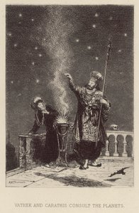 Vathek et Carathis consultent les planètes - Alfred Holst Tourrier