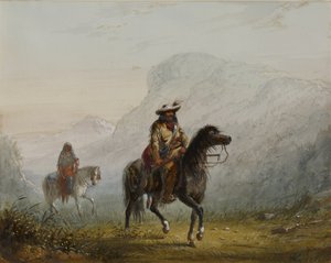 « Bourgeois » W---r et son squaw - Alfred Jacob Miller