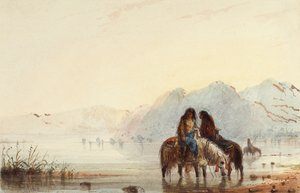 Femmes indiennes, Shoshones - Alfred Jacob Miller