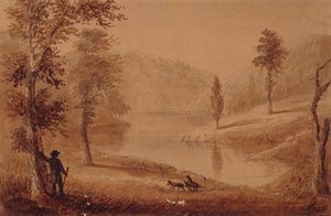 Le Lac des cygnes, vers 1837 - Alfred Jacob Miller