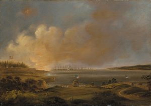 La bataille de Fort McHenry - Alfred Jacob Miller