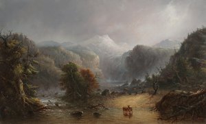 Où les nuages aiment se reposer - Alfred Jacob Miller
