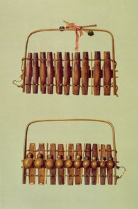 Marimba, vues de face et de dos, sud-africain, de 