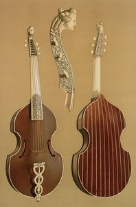 Viola da Gamba, ou basse de viole, par Joachim Tielke, Hambourg, 1701, de 