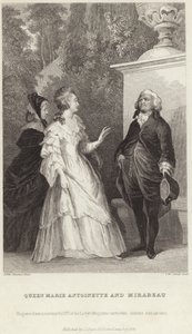 Reine Marie-Antoinette et Honoré Gabriel Riqueti - Alfred Johannot