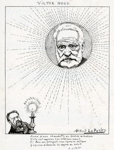 Caricature de Victor Hugo et Émile Zola (gravure)