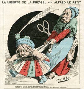 Couverture de "Le Grelot", Satirique en Couleurs