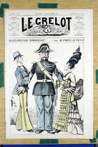 Couverture de "Le Grelot", numéro 167, Satirique en couleurs - Alfred Le Petit