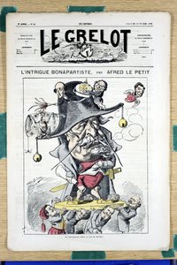 Couverture de "Le Grelot", numéro 45, Satirique en couleurs - Alfred Le Petit