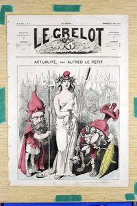 Couverture de "Le Grelot", numéro 50, Satirique en Couleurs - Alfred Le Petit
