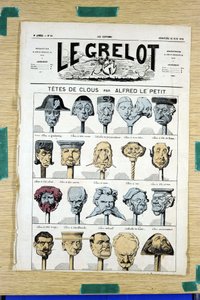 Couverture de Le Grelot, numéro 64, Satirique en Couleurs - Alfred Le Petit