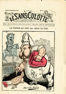 Couverture de "Le Sans-Panlotte", numéro 4, Satirique en Couleurs - Alfred Le Petit