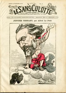 Couverture de « Les Sans-Culottes », numéro 2, satirique en couleurs - Alfred Le Petit