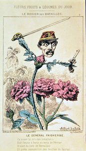 Général Louis Faidherbe, de la série de caricatures 
