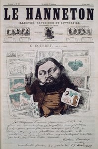 Gustave Courbet, illustration de couverture du magazine 