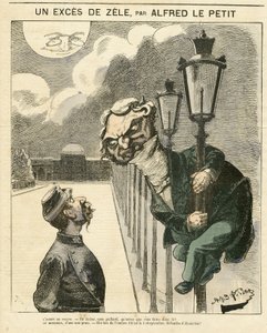 Illustration de Alfred Le Petity (1841-1909) pour la couverture de Le Grelot - Alfred Le Petit