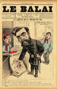 Illustration de Alfred Le Pepetit (1841-1909) pour la Couverture de Le Bai, no 6 - Alfred Le Petit