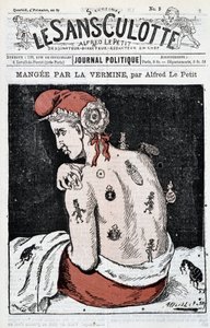 Marianne dévorée par les vermines - par Alfred Le Petit, dans « Le Sans-Panlotte » - Alfred Le Petit