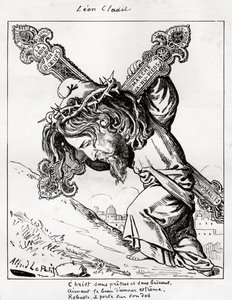 Caricature de Léon Cladel, vers 1875-80 - Alfred Le Petit