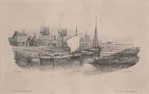Bord du canal, Basse-Bretagne - Alfred Leon Lemercier