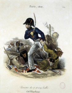 Polytechnicien pendant la révolution de 1830 par Lemercier