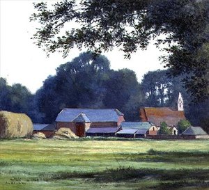 La ferme, West Parley, Dorsetshire, 1909 - Alfred Lys Baldry