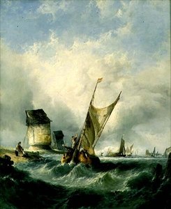 Une journée venteuse sur la Meuse