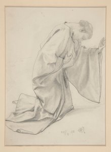 Moine à genoux