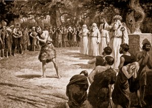 La justice rendue par les druides, illustration de 