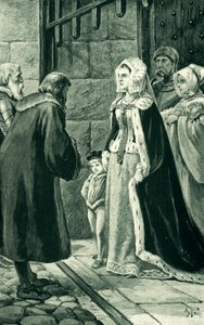 La reine Marguerite, veuve de Jacques IV, défie les nobles - Alfred Pearse
