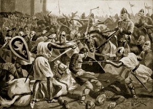 Robert fait prisonnier à Tinchebral, 1106, illustration tirée de 
