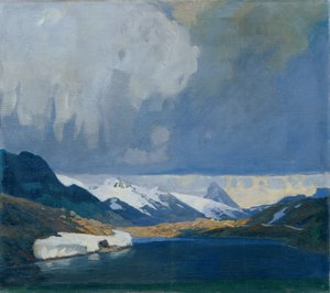 Orage à Bernina - Alfred Poell