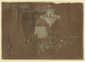 Service funèbre pour le colonel Ellsworth à la salle Est de la Maison Blanche