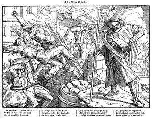 Totentanz 1848 : La Mort conduit les citoyens révolutionnaires