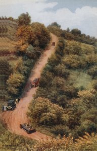 Un virage sur Porlock Hill
