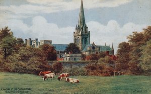 Cathédrale de Chichester, depuis les prés - Alfred Robert Quinton