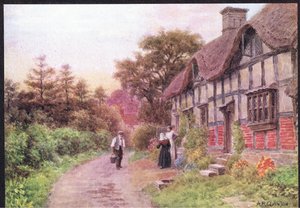 Soirée, Elmley Castle, Worcester, de The Cottages and the Village Life of Rural England publié par Dent & Sons Limited