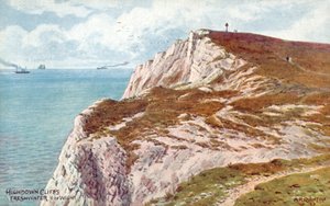 Falaises de Highdown, Freshwater, Île de Wight