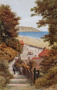 Marches vers la plage, Filey - Alfred Robert Quinton