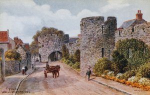 Tenby, murs et cinq arches - Alfred Robert Quinton