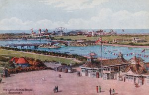 Le lac et le pont floral, Southport - Alfred Robert Quinton