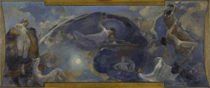 Esquisse pour le Petit Palais, galerie sud : Poésie - Drame, entre 1906 et 1914 - Alfred Roll