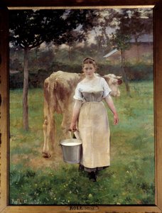 Manda Lametrie, la fermière - Alfred Roll