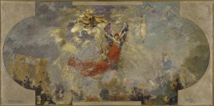Esquisse pour le Petit Palais, galerie sud : Apothéose (plafond central), entre 1906 et 1913 - Alfred Roll