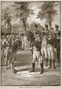 Rencontre de Washington et Rochambeau, pub. 1896 - Alfred Rudolph Waud