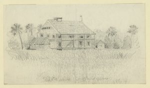 Maison des pilotes, rivière St. Johns - Alfred Rudolph Waud