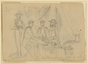 Les trois princes, camp à Yorktown, du 5 avril au 4 mai 1862 - Alfred Rudolph Waud